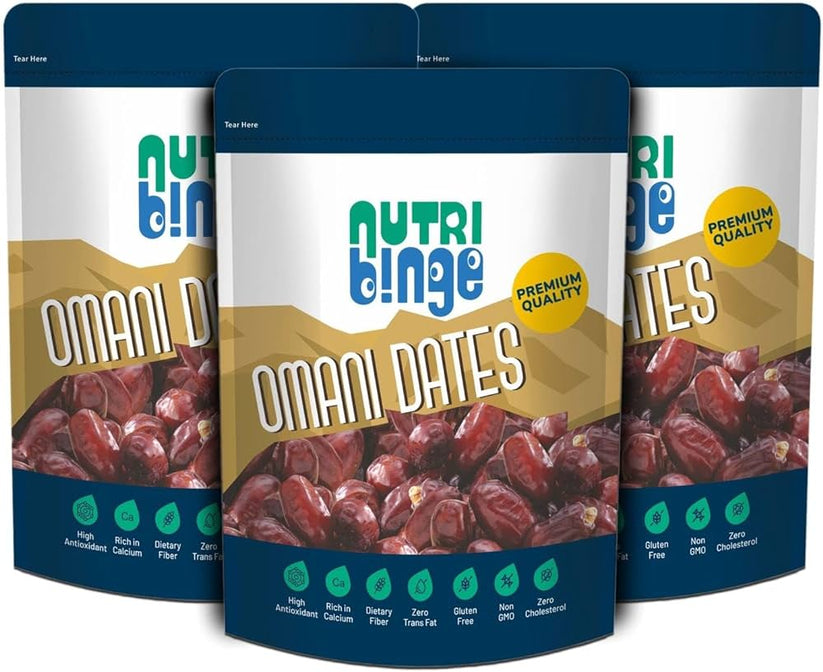 Nutri Binge Omani Dates 250g (Pack of 3)